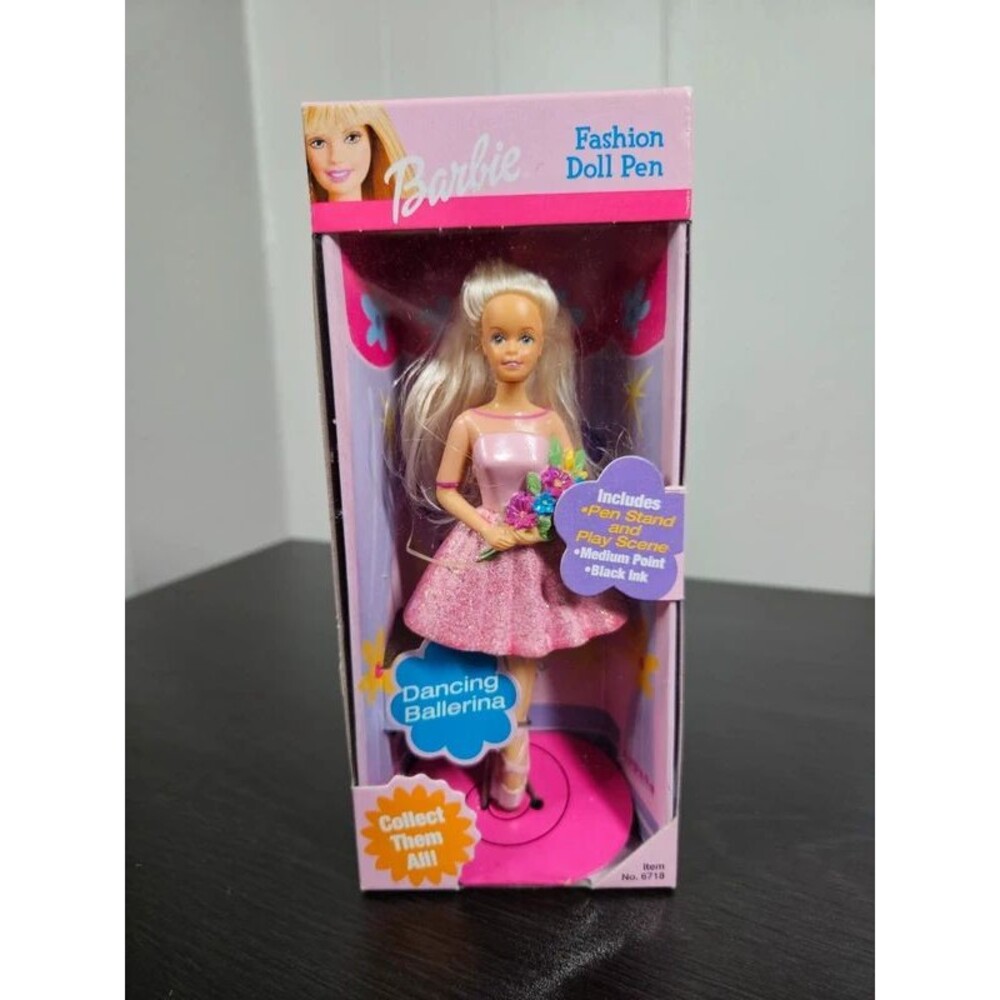 Vintage Barbie Fashion Doll Pen 2001 Dancing Ballerina RoseArt